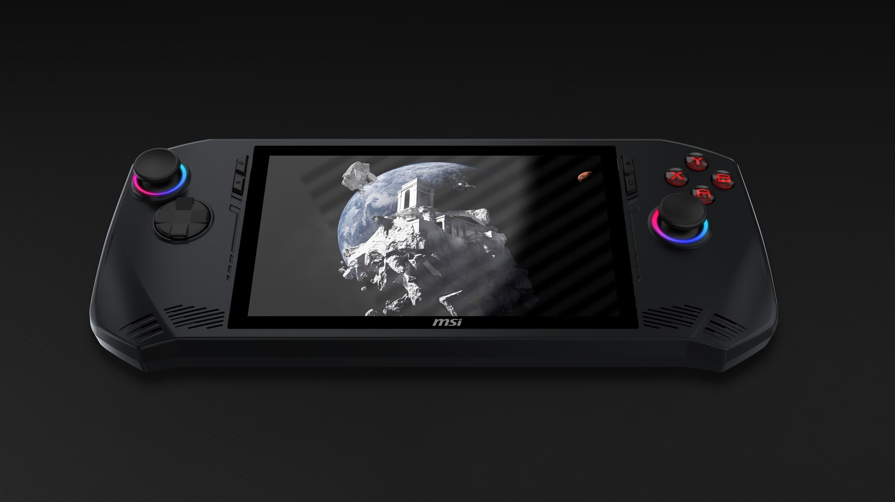 Claw A1M — front view with RGB lighting