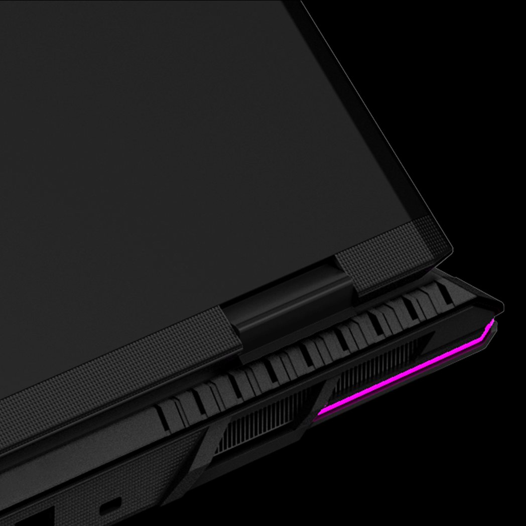 Rear vents and hinge detail
