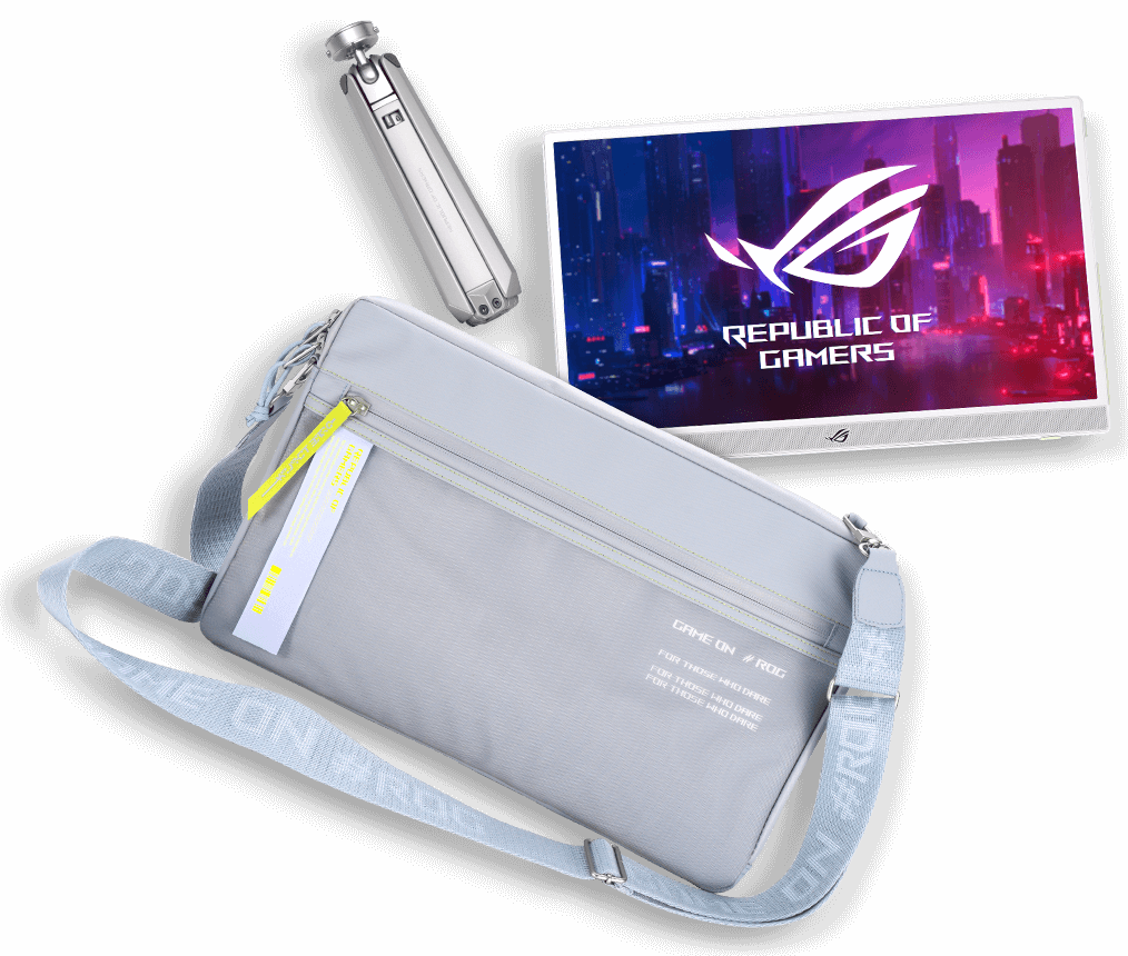 XG16 white edition with its custom grey sleeve