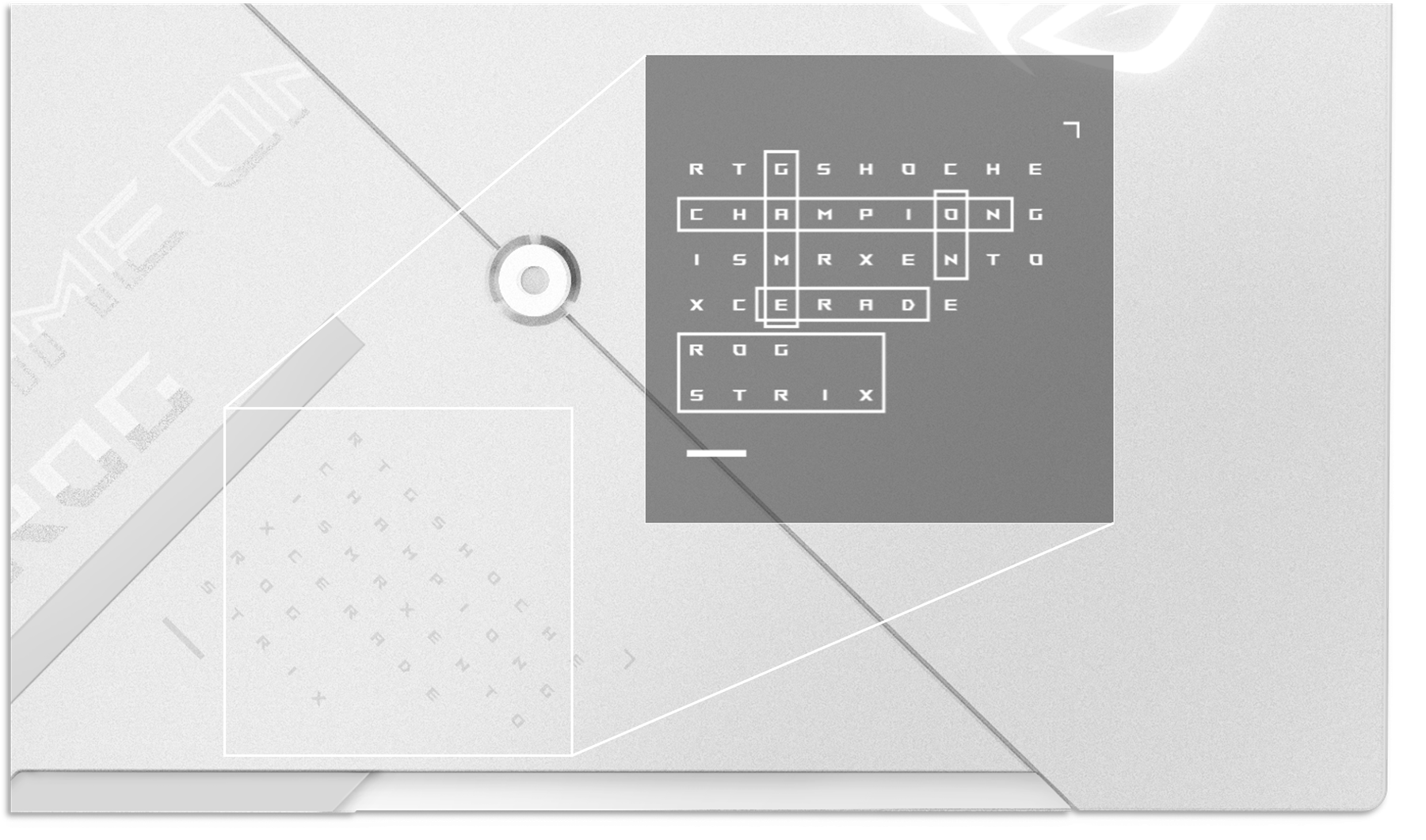Printed word-search grid